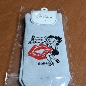 Etty BOOPCartoon Graphic Socks with Red and Black Design/ BUNDLE ONLY